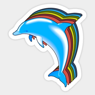 Keep Swimming - Rainbow Pocket Sticker